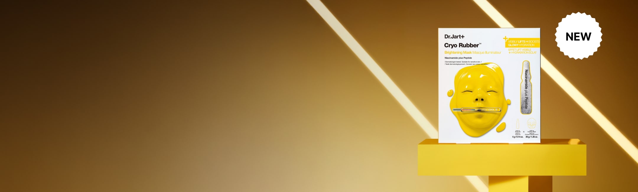 Ceramidin Body Lotion on a bright blue background next to coconut pieces 