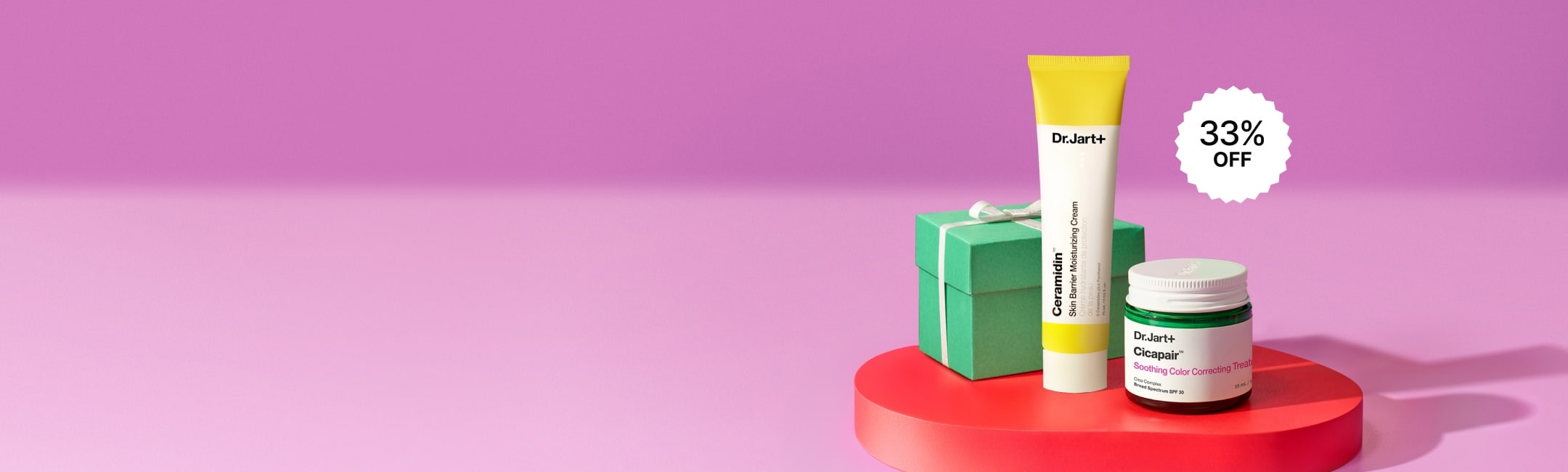 Ceramidin Body Lotion on a bright blue background next to coconut pieces 