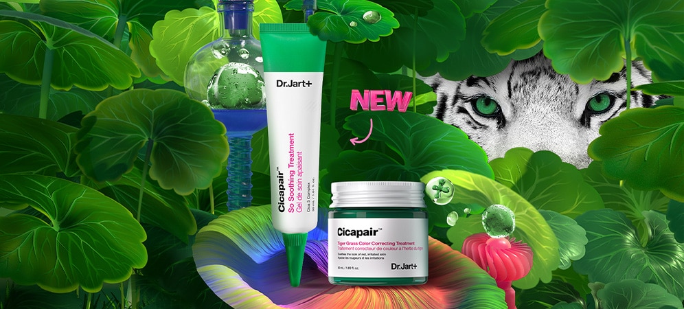 Cicapair collection on a green background